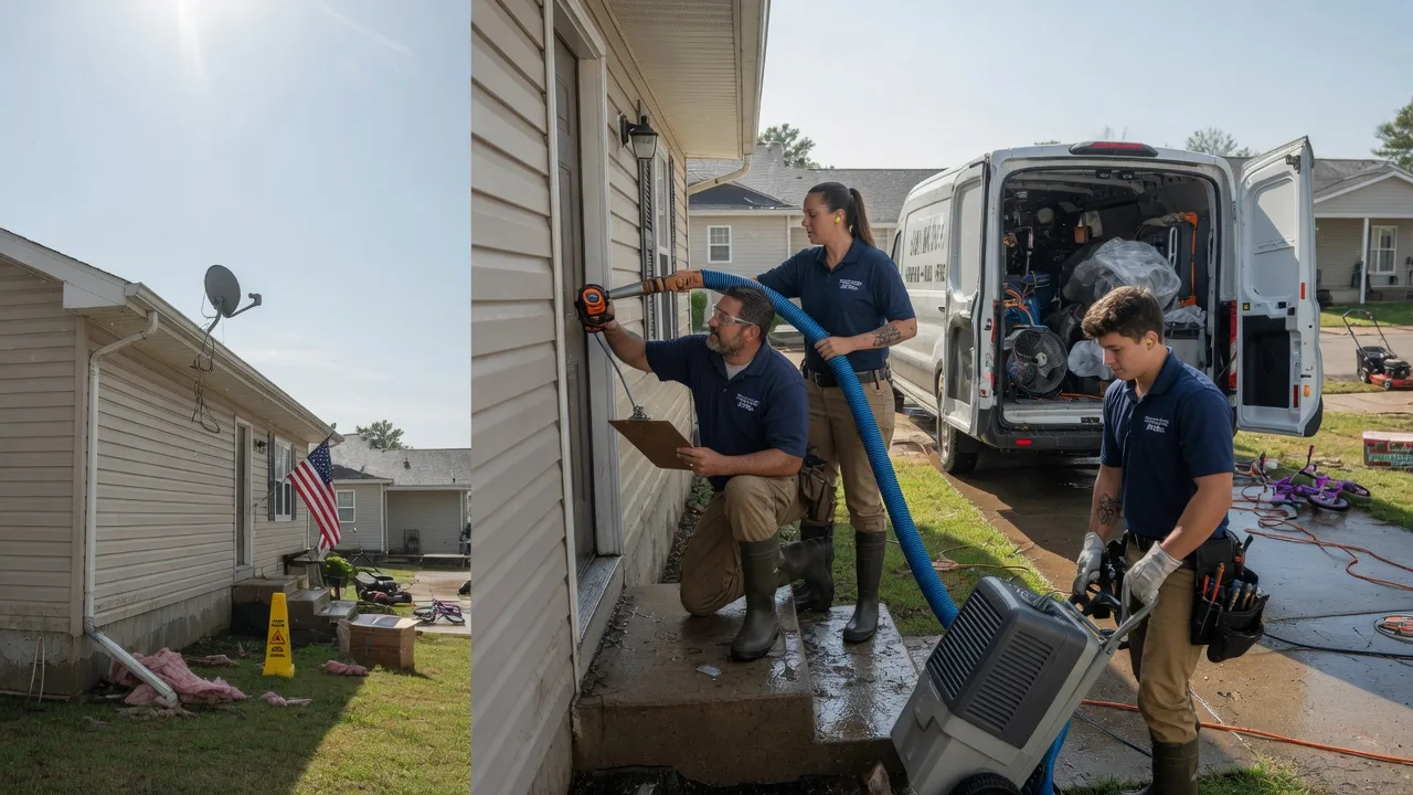Ceiling Water Damage Restoration in Simpsonville, KY near me